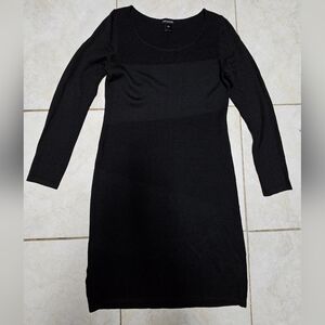 Ann Taylor sweater dress black medium